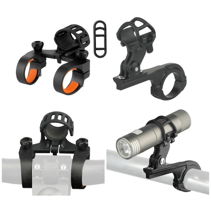 Rotation Cycling Clip Clamp Flashlight Mount Holder Universal  Bike LED Light Flashlight Torch Mount Holder