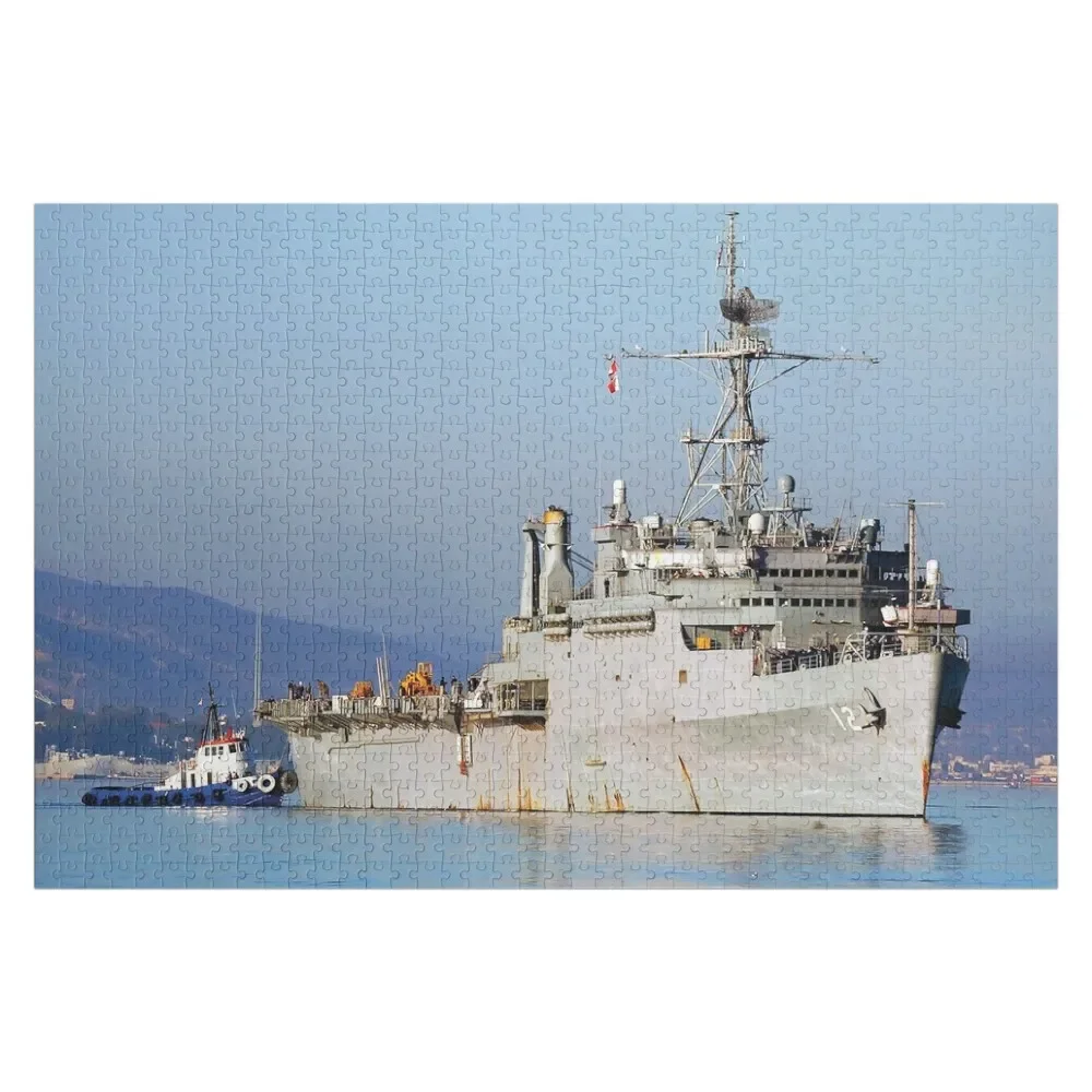 USS SHREVEPORT (LPD-12) SHIP'S STORE Jigsaw Puzzle Personalized Wooden Name Custom With Photo Custom Child Puzzle