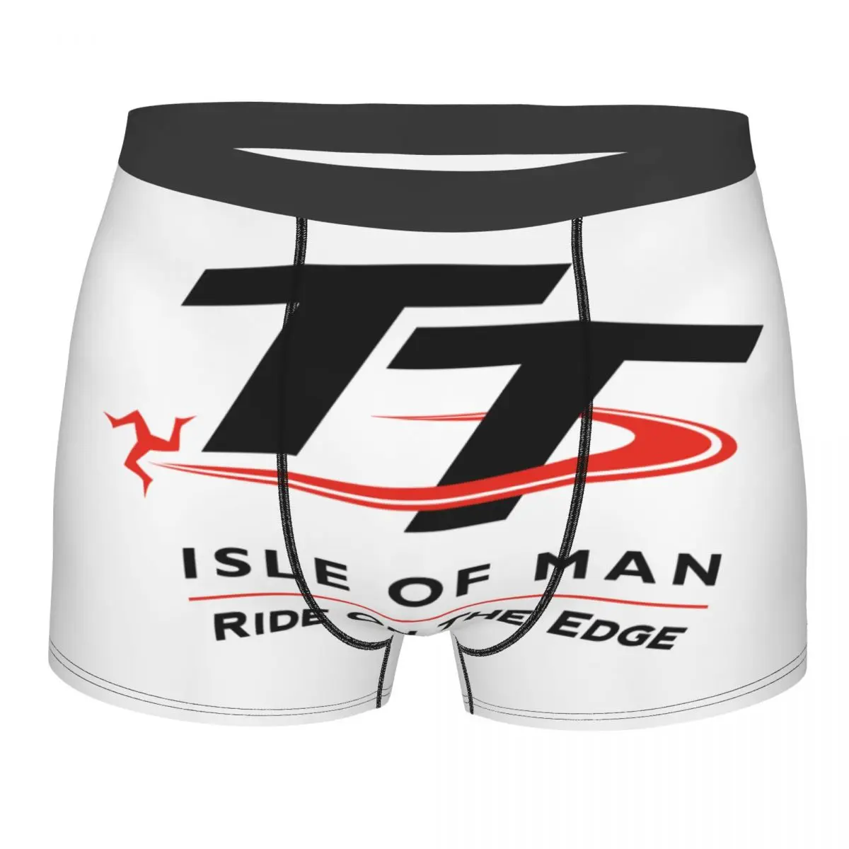 Motocross Sport Racer Men's Underwear Isle Of Man TT Boxer Briefs Shorts Panties Funny Breathable Underpants for Male