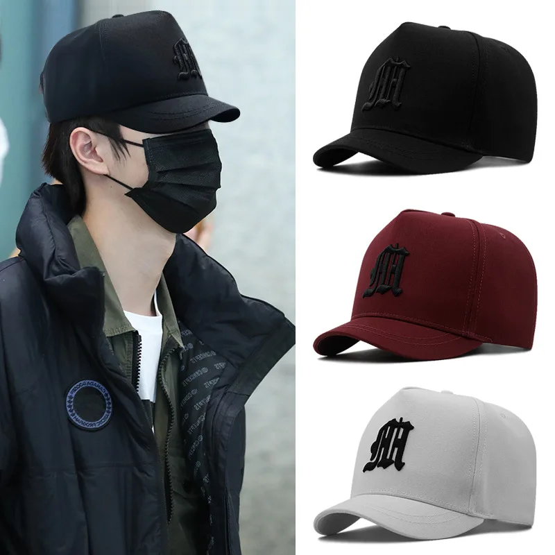 

Unisex Short Brim Cotton Baseball Caps Adjustable M (57-60cm) L (60-63cm) Comfortable Breathable Headwear for Men And Women