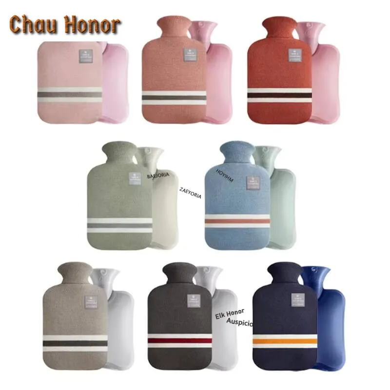 1L/2L Hot Water Bottle With Removable Knitted Cold-proof Washable Protective Case Hand Warmer Winter Outdoor Keep Warm Hot Sale