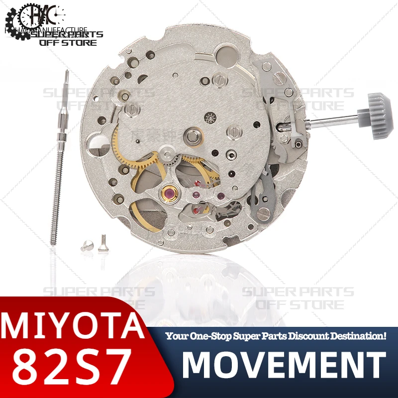 Original Japanese Brand New Miyota 82s7 Movement Hollow Automatic Manipulator Watch Movement