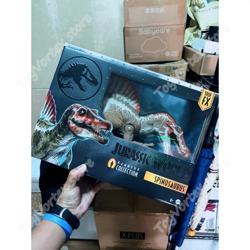 In Stock100% Original Jurassic Hammond Large Collection Series God of War Spinosaurus Super Moving Dinosaur Model JCH09