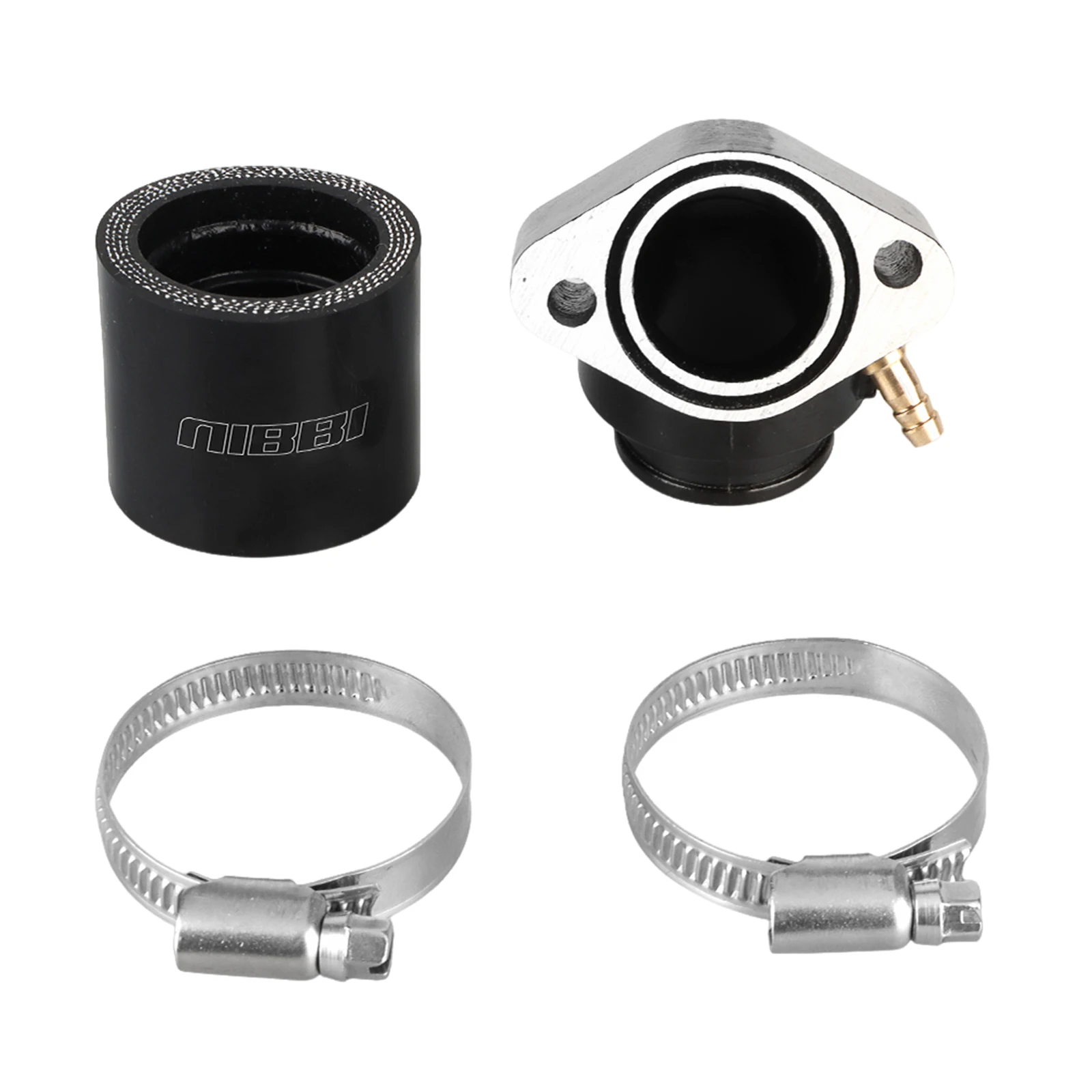 NIBBI Motorcycle Intake Manifold Adapter Fit PE 24mm 26mm 28mm PWK Carburetor Scooter GY6 150ccEngine Parts Intake Pipe Manifold