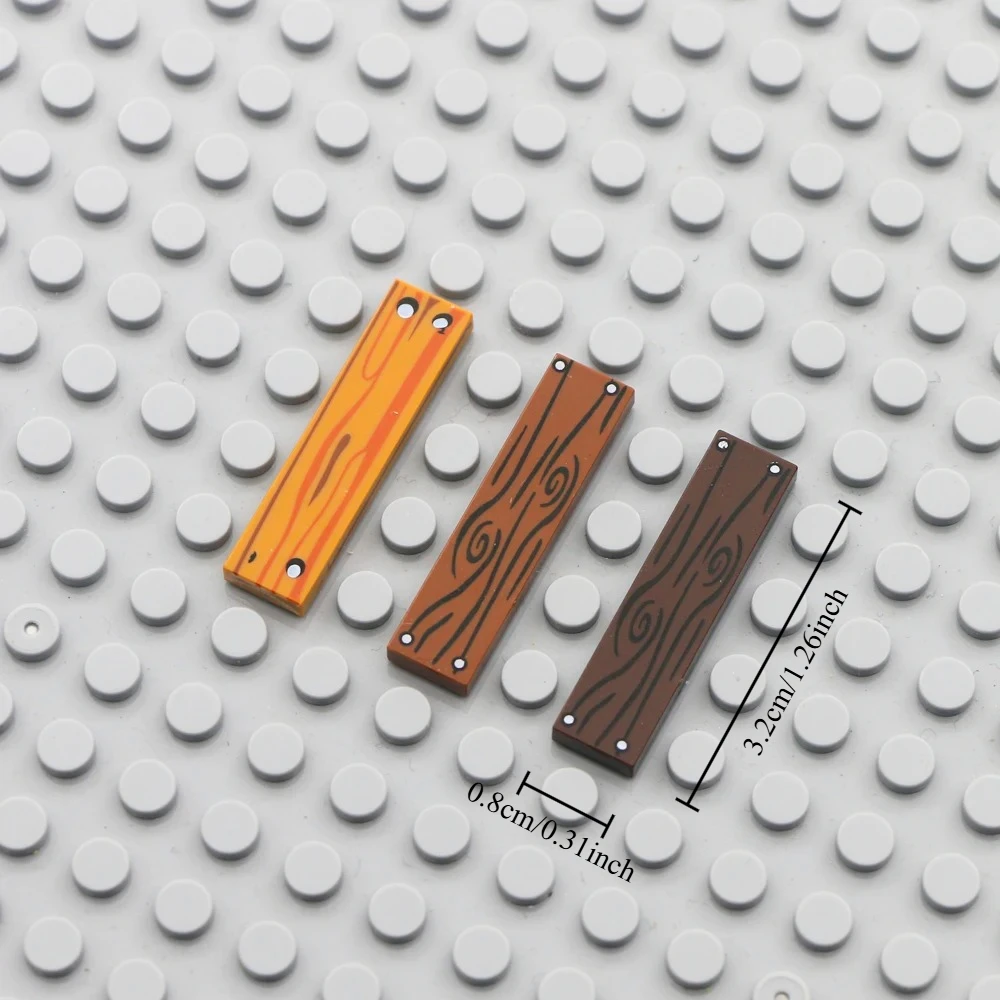 木目模様の平らなパネルを備えた小さな粒子の積み木は、DIYのパズル玩具や教育活動に最適です。