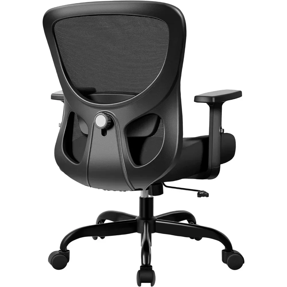 Cadeira de mesa ergonômica com apoio lombar ajustável, cadeira giratória confortável computador, Heavy Duty cadeira executiva para Hom