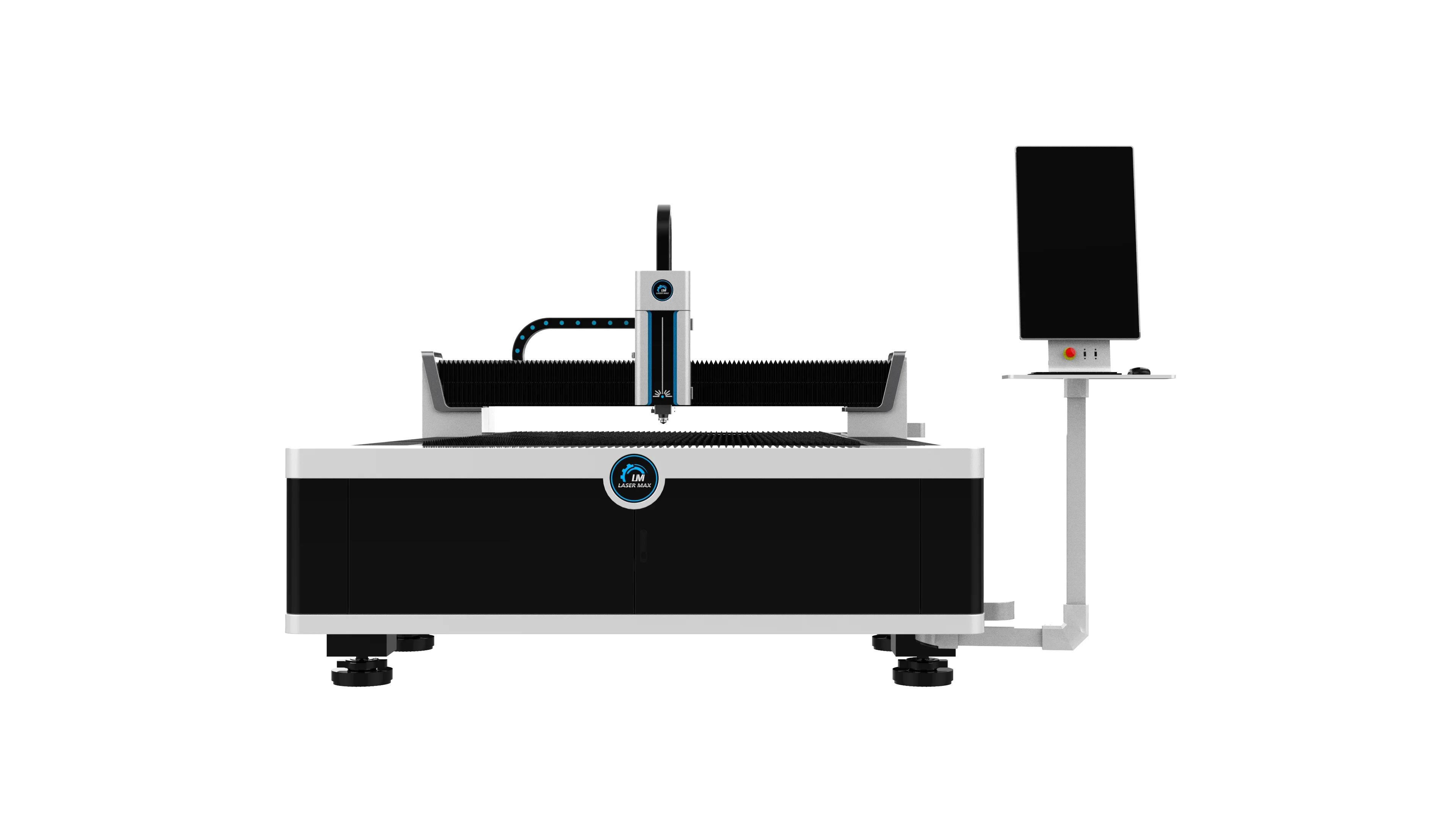 Lazar 2000W Fiber Cutting Machine Automatic Raycus IPG Source for Metal Gold Cutting for Advertising and Industries