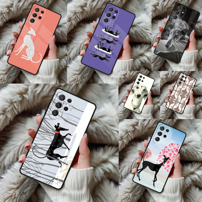 Greyhound bumper Phone Case For Samsung Galaxy S24 S25 S26 Ultra S22 S23 Plus S21 S20 FE Note10 TPU Cover