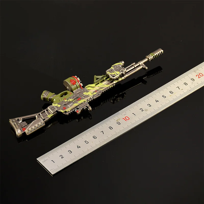 19 cm Arena Breakout AEK Spielzeugpistole Modell Militärisches taktisches Thema Metallornamente Handwerk Sammlungen Spielperipheriegeräte Geschenke