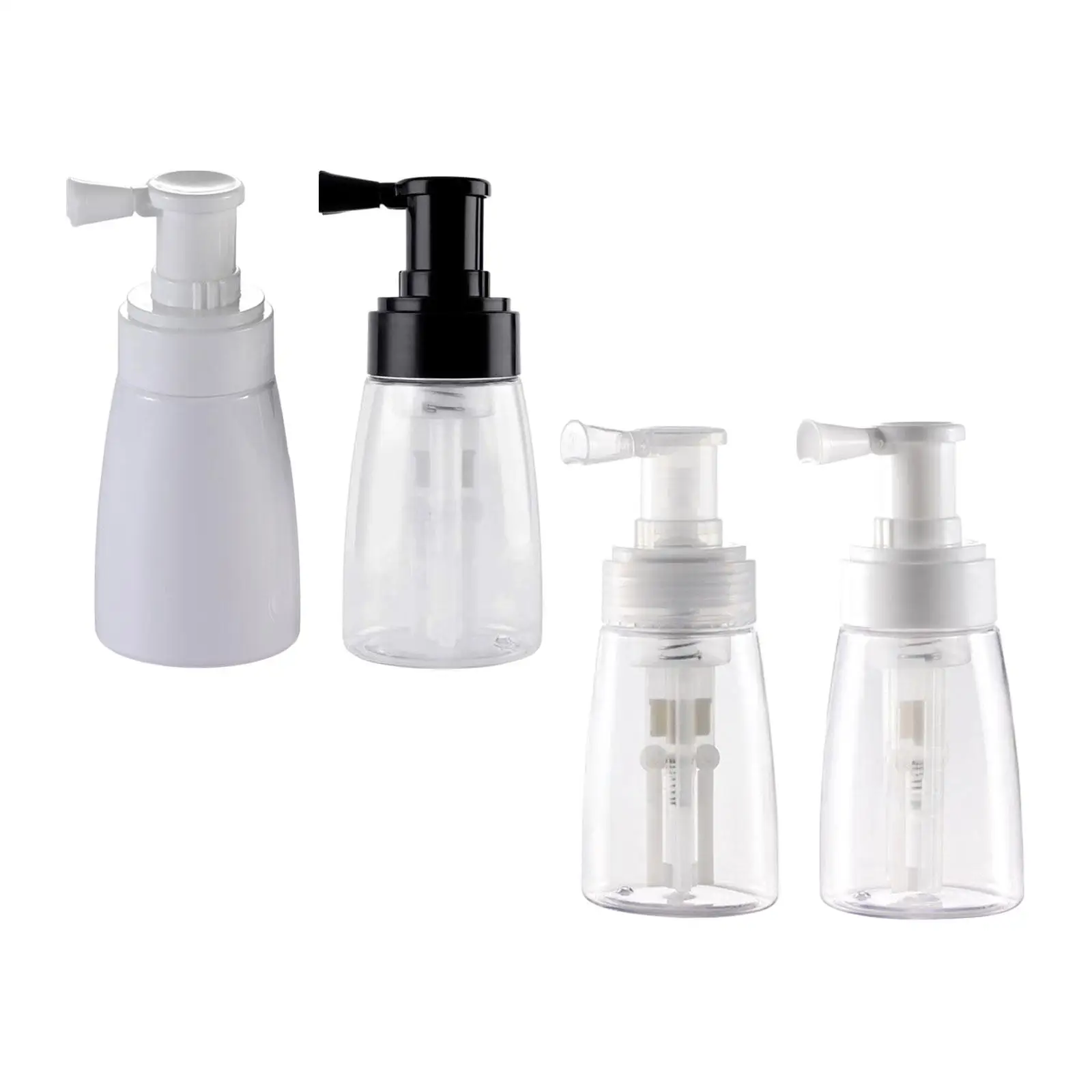 2xHairdressing Spray Bottle Travel Cosmetics Blower Barber Powder Spray Bottle White