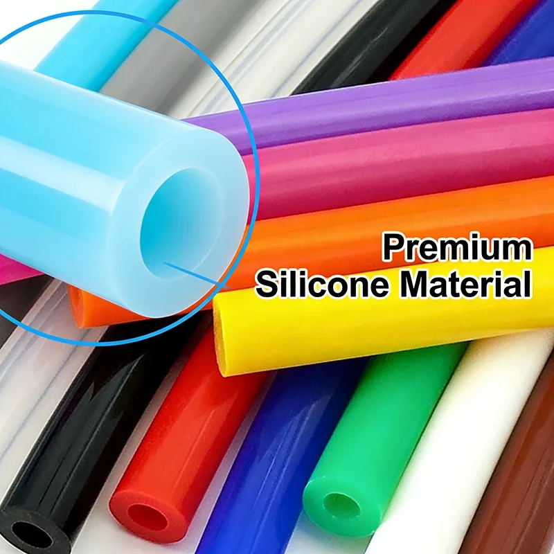 Safe Food Grade Silicone Tubing 1M Odorless ID 2mm 3mm 4mm 6mm-12mm Flexible Hose For Water Air Pump Home Brewing Beer