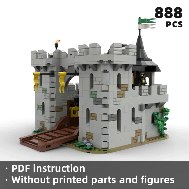 

medieval castle bricks medieval fortress gateway blocks knight castle architecture moc military modular bricks military gift