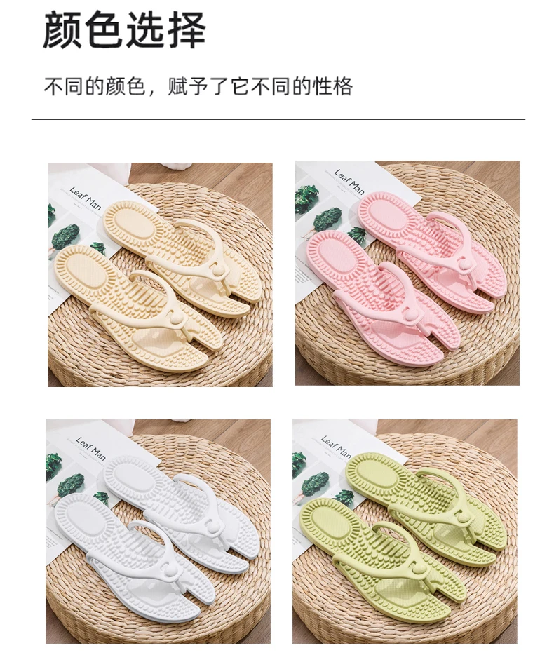 Heißer Verkauf Outdoor Reise Klapp Massage Hausschuhe Hotel Hausschuhe Neue männer Plattform Flip-Flops Badezimmer Hause Frauen Nicht-slip Rutsche – Detail 11