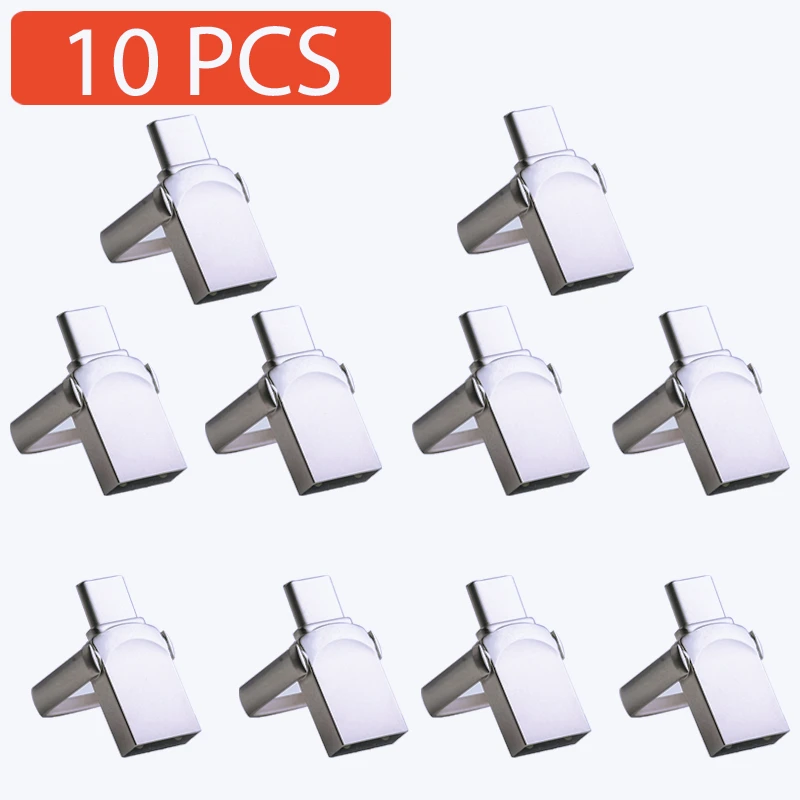 

10 шт./лот TYPE-C USB-флешка 128 ГБ 64 ГБ 32 ГБ оптовая продажа мини-металлическая USB-C-накопитель 16 ГБ вращающийся серебряный флэш-накопитель 8 ГБ 4 ГБ