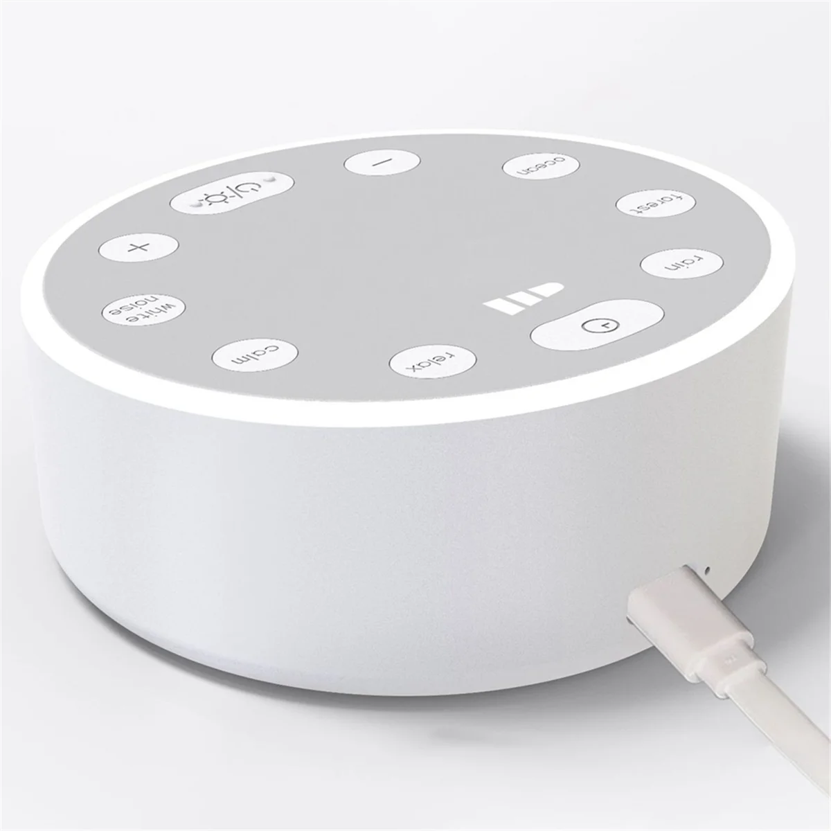

A66I Детская машина с белым шумом, перезаряжаемая от USB, звуковая машина с белым шумом, звуковой плеер для сна, ночник для домашнего офиса