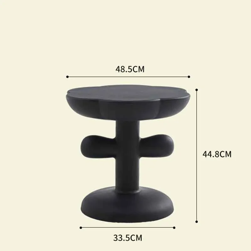 k*-Flower Shaped Plastic Coffee Table, Home Living Room Side Table, Floor Decor, Creative Storage Desk, Tea Table, Nordic Furnit
