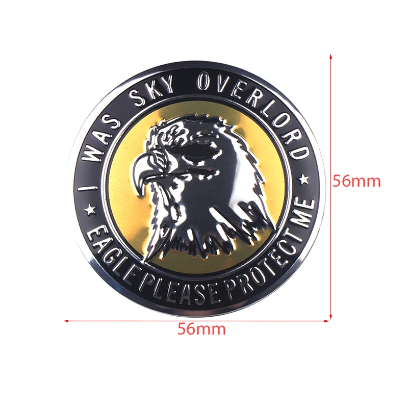 Car Styling 4Pcs 56mm 3D Aluminium Animal Lion Tiger Eagle Emblem Wheel Center Cover Sticker Hub Cap Decal Auto Decor Accessorie