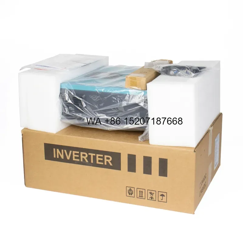 Wmwmnu Durable 5kW Grid-Tied Solar Inverter with WiFi Monitoring for Commercial Photovoltaic Arrays Featuring Triple Single