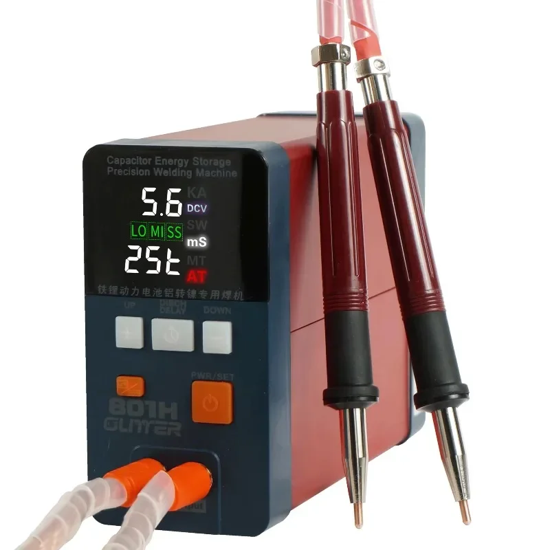 801H Spot Welding Machine 19.8KW 3500A Pulse Butt Welder Power Battery Aluminum Nickel Single Battery Spot Welder