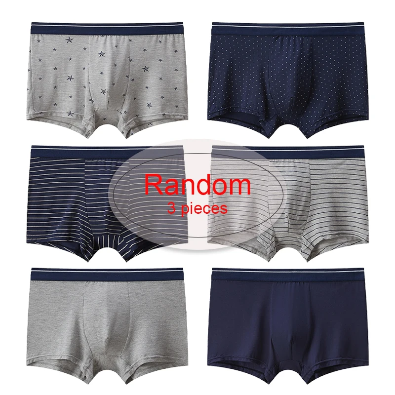 

FARDLY 3 Random Items Comfort Soft Man Undrewear Men'S Panties Stretch Underpants For Homme Luxury Set Shorts