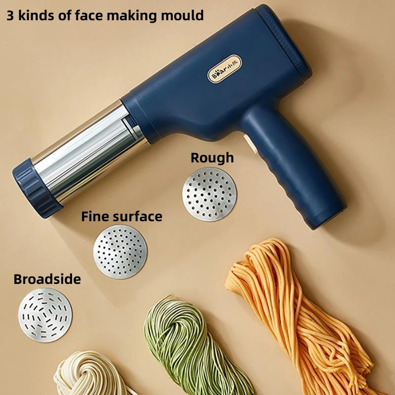 Bear Portable Ramen Machine Electric Household Noodle Machine Small Wireless Noodle Making Machine 1500mAh Lithium Battery