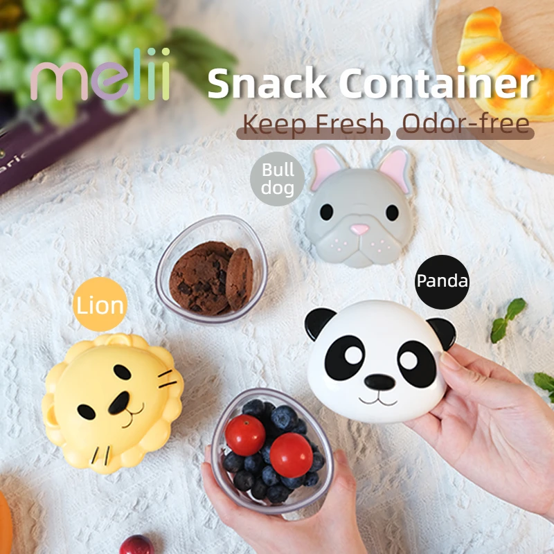 Melii Snack Container Food Storage  Baby Snack Storage Box Baby Travel Biscuit Candy Fruit Food Grade Sealed Fresh-keeping Box