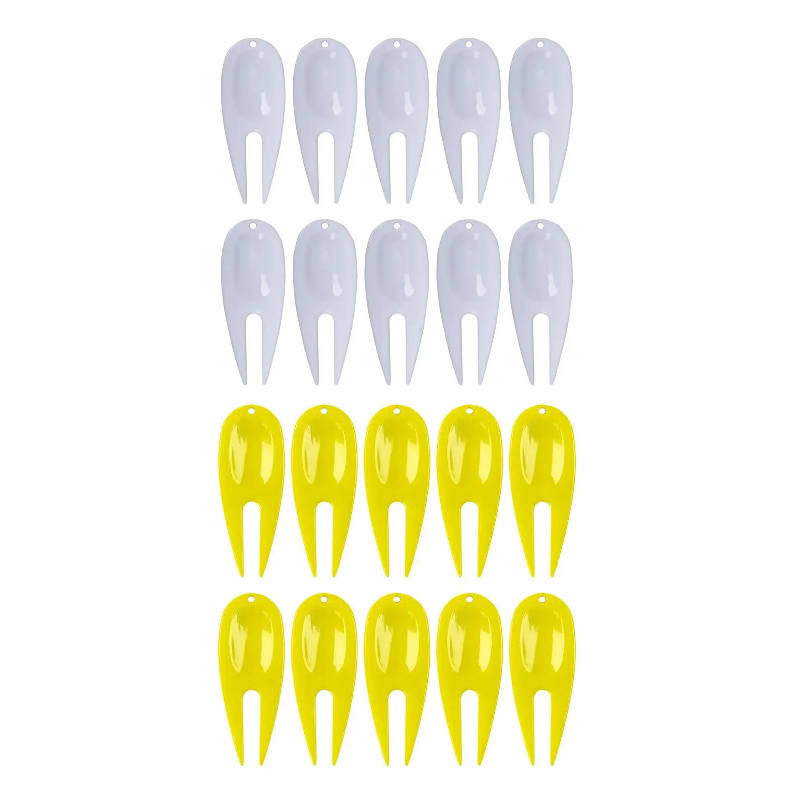10pcs Golf Divot Tools, Portable Pitch Mark Repair Fork Putting Indicator for