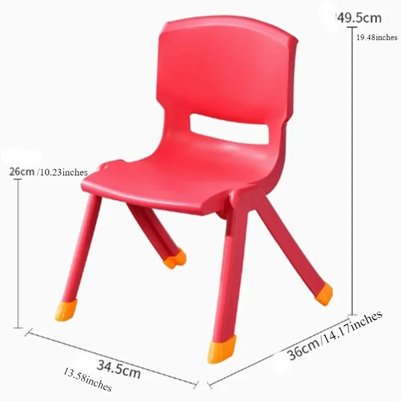 Plastic Schoolboy Kids Chair Kindergarten Beach Growing Stool Children Chair Learning Backrest Chaise Pour Enfant Home Furniture