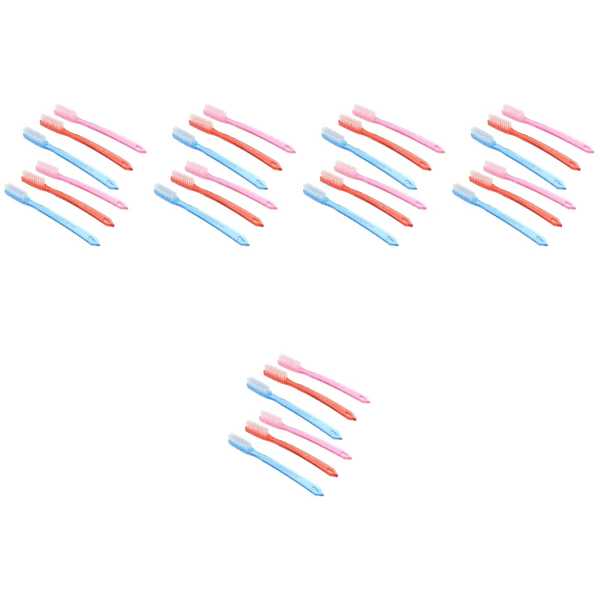 

5pcs 5 Pack Toothbrush Small Hard Bristle Firm Flossing Ultra Bristles Adult Manual Full Head