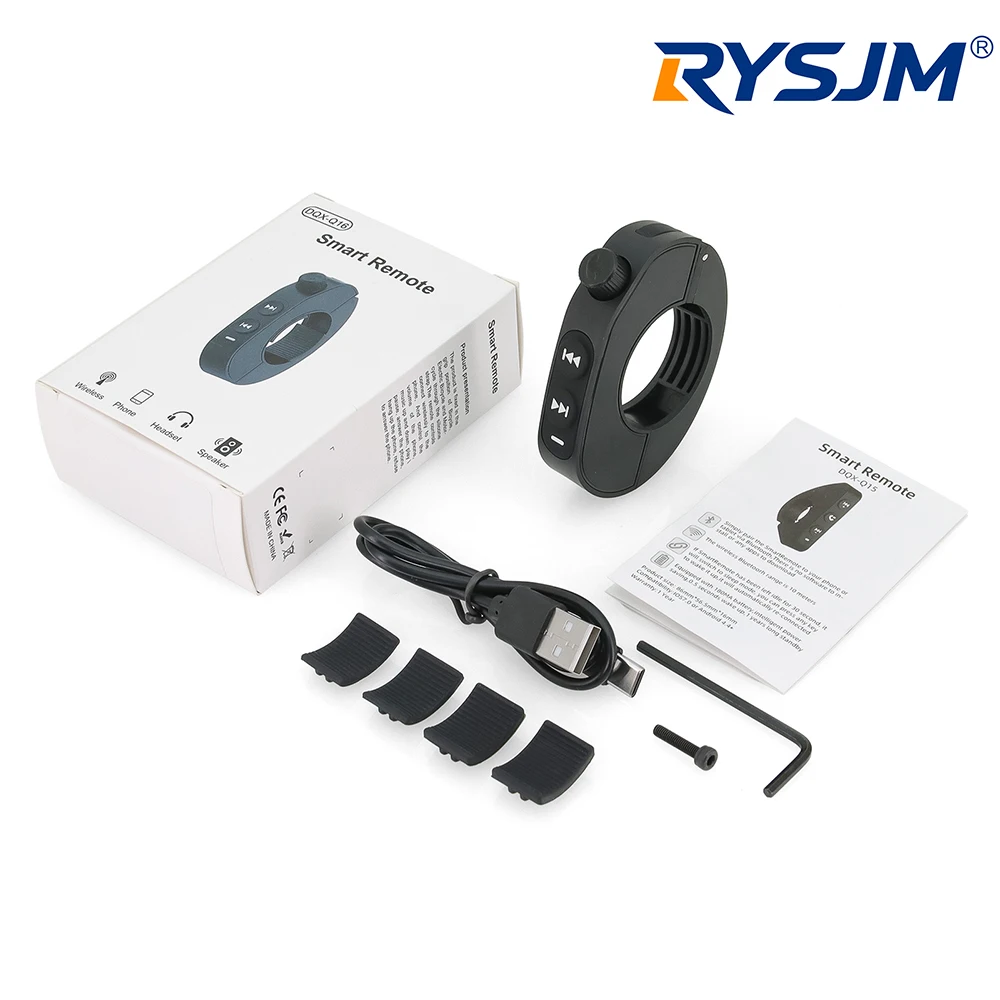 Waterproof Remote Control For Motorcycle Handlebar Helmet MP3 Wireless Wheel Music Bluetooth-compatible Button Media Controller