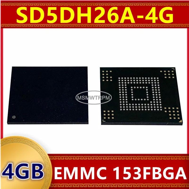 

Memory Chip IC SD5DH26A-4G KLM4G1YE4C-B002 KLM4G1FE3B-B002 4GB EMMC 153FBGA Integrated Circuits New Original In Stock