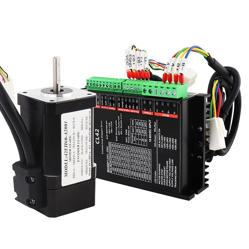 

Nema17 Step-servo Motor 42EH60A2001 2A 0.8N.m 60MM CL42 CNC Controller Kit Stepper Motor Hybrid Torque Closed Loop Servo Drive