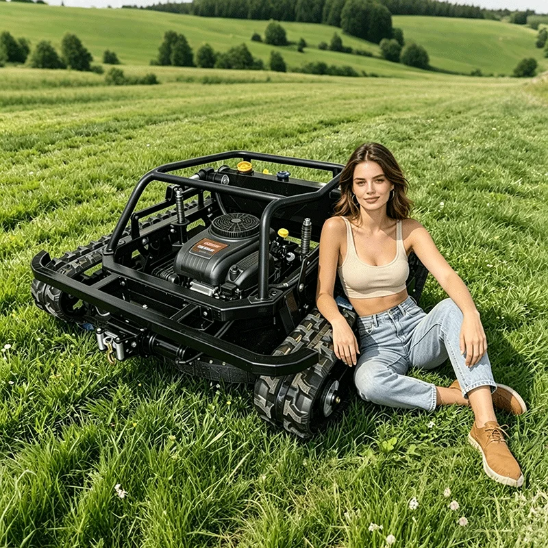 All Terrain Farm Powerful Garden High Quality Grass Cutter Automatic Professional Chinese Wholesale Tank-style Lawn Mower