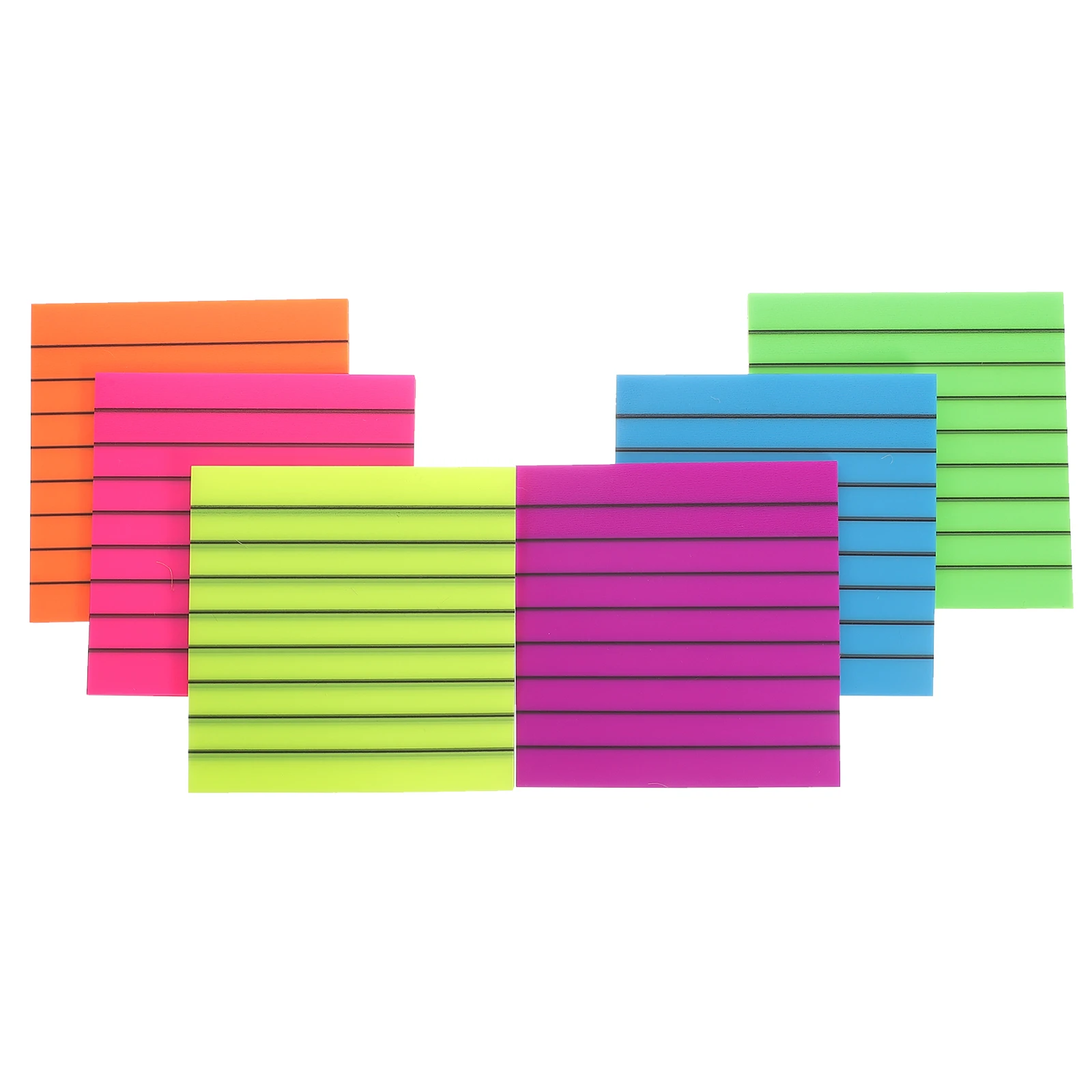 

6 set 6 Sets Fluorescent Reading Strips Highlighter Stickers Sentence Markers Portable Page Marker Tabs For School Office Notes