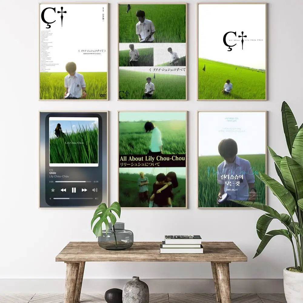 Movie A-All About Lily Chou-Chou  Calligraphy HD Canvas Poster living room bedroom bar aesthetic decoration