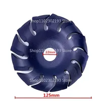 New Wood Polished Circle 125mm Diameter Woodworking Grinding Wheel 22mm Bore Abrasive Disc Tool for Wood Angle Grinder