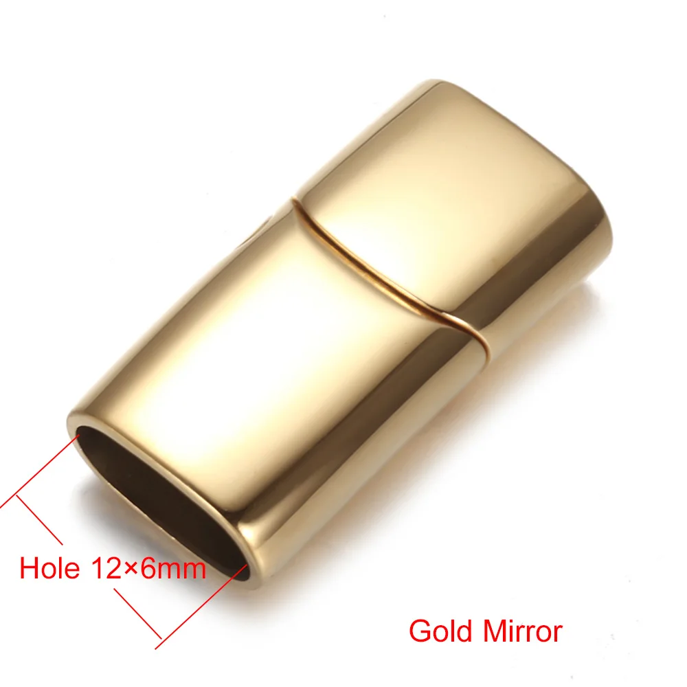 Stainless Steel Magnetic Clasp Mirror Polished Fastener for Bracelet DIY Jewelry Making Closure Magnet Buckle Findings