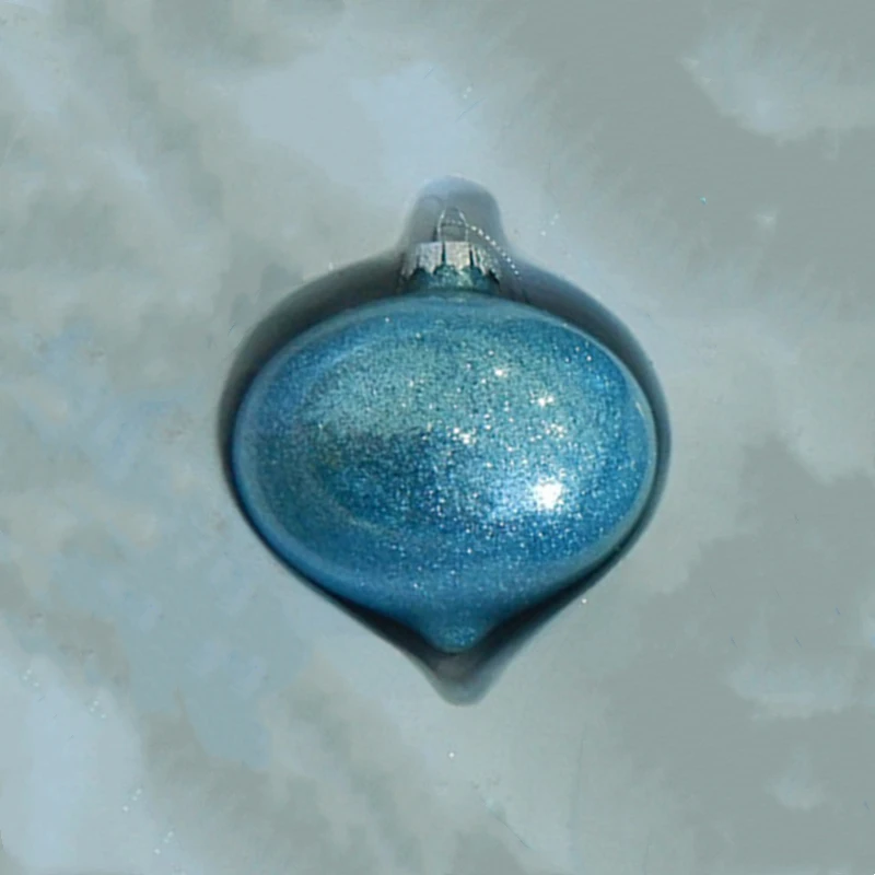 

Small Packing Different Diameter=8cm 10cm Light Blue Powder Glass Globe Pendant Decoration Christmas Day Tree Ornament Topper