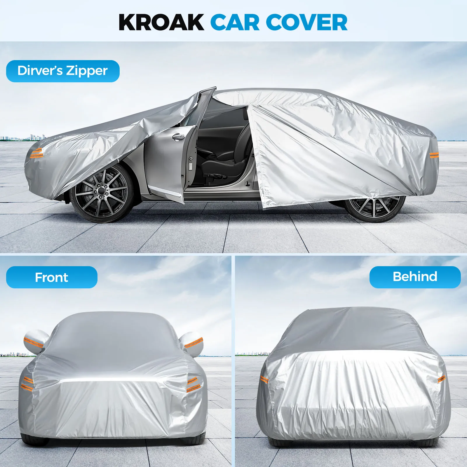 

Full Car Cover Indoor Outdoor Car Protective Cover Sun Shade Dustproof Anti UV Protection Cover Universal for Sedan