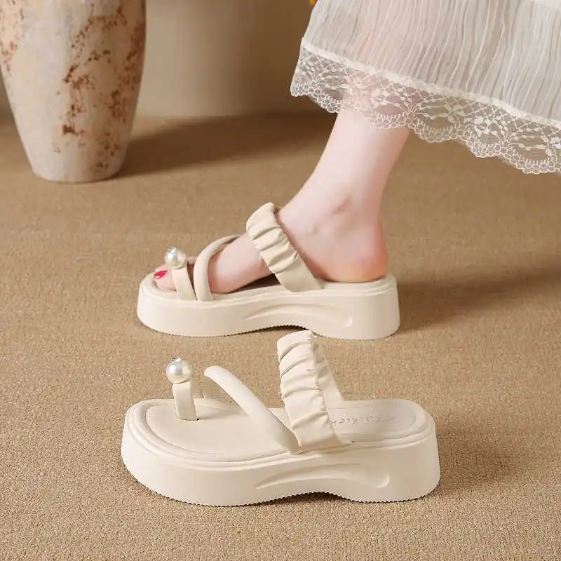 

Нескользящие женские ботинки на платформе с открытой спиной, модельные туфли на каблуке большого размера 45, синие туфли на платформе, кроссовки, спортивные роскошные теннисные Skor