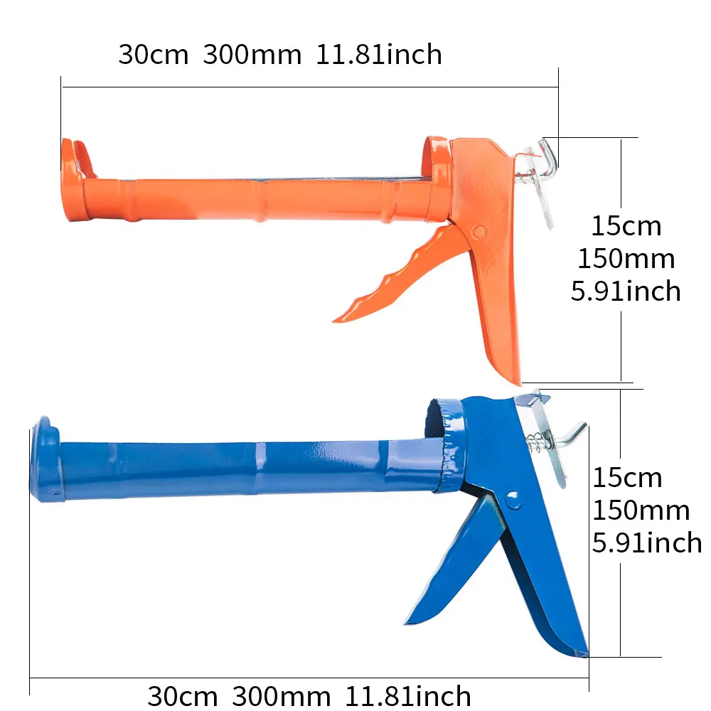 Caulking Gun Tools 10:1 Thrust Ratio Tool Caulk No Drip Hand Caulking Guns Silicone Bule Caulking Tools