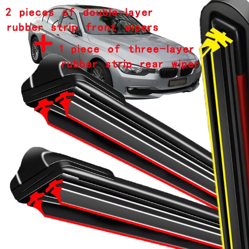 

For BMW 3 Series F31 Touring 2011-2019 2012 2013 Wiper Front&Rear Wiper Blades Windshield Windscreen Window Brushes 24"+19"+11"