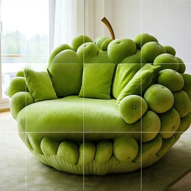 New lazy balcony living room rotating fruit series creative personalized sofa