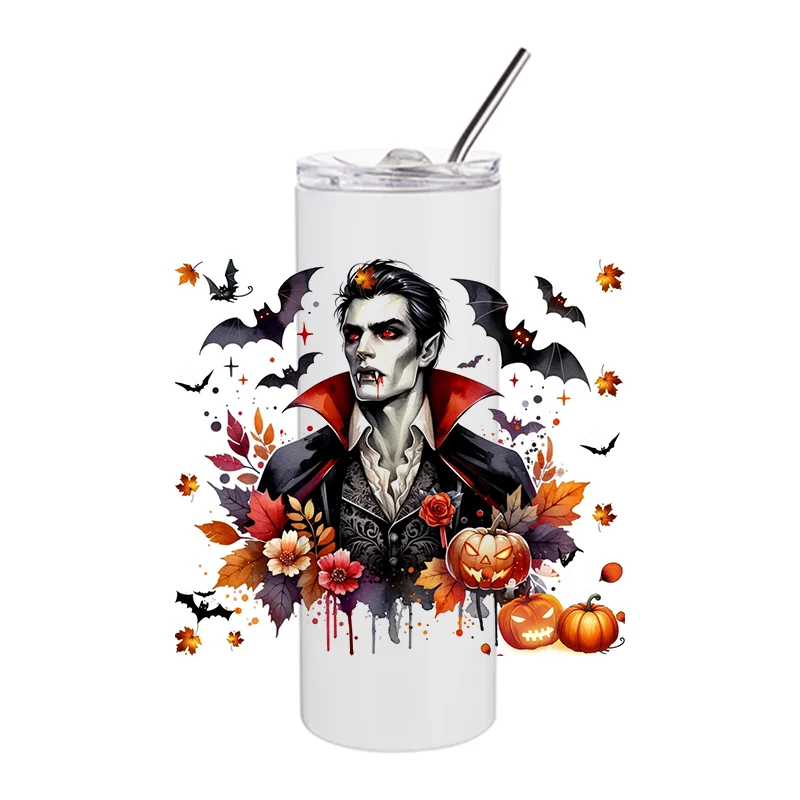 Miniso 3D Vampire Witch UV DTF Cup Wrap for 20oz Tumblers Glasses  Halloween Decal Transfers Stickers DIY Washable Mug Sticker