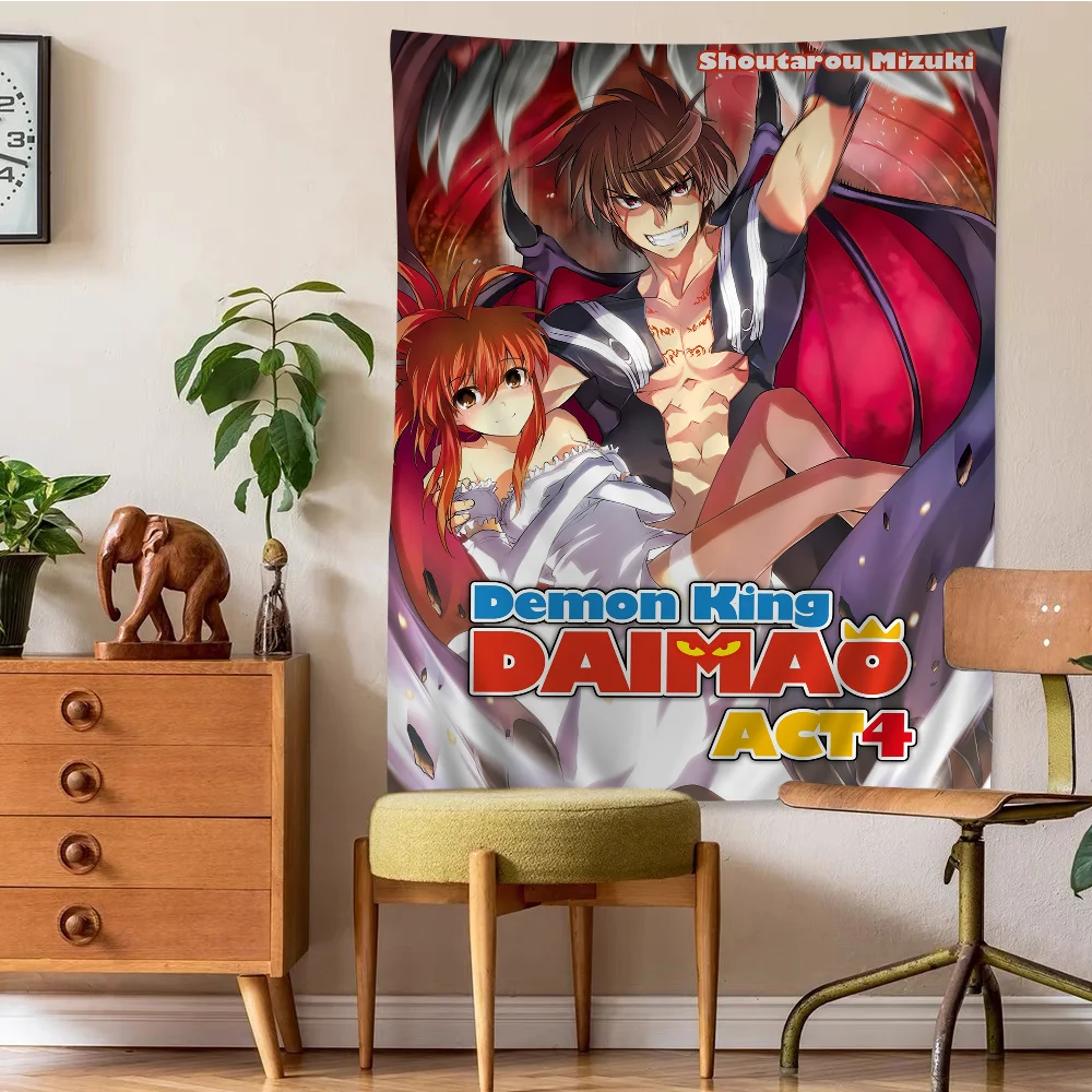 Demon King Daimao Hanging Bohemian Tapestry Hanging Tarot Hippie Wall Rugs Dorm Japanese Tapestry