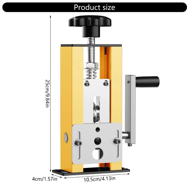 367D Manual Wire Stripping Machine 1-21mm Scrapping Wire Peeler Machine,Drill Powered Hand Crank Wire Strippers