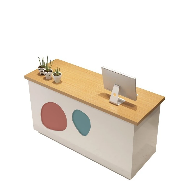 

Clothing store checkout page Small beauty salon store counter Milk tea shop