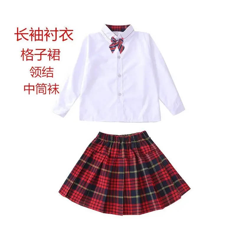 学生のための英国の学校の制服、子供のコンサートのパフォーマンス服、光沢のあるパフォーマンス、新しい