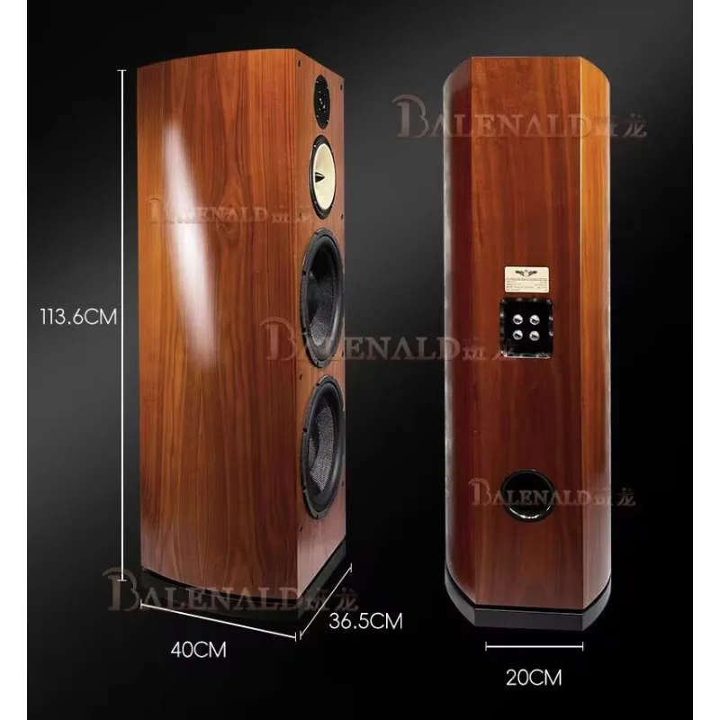 BA-12 dual 12 inch bass fever grade HiFi floor standing three-way speaker speaker for home use