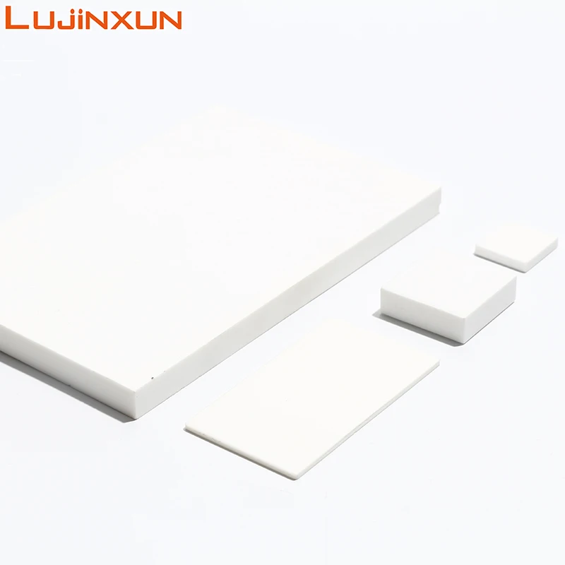 LUJINXUN10pcs Thin Alumina Ceramic Insulating Sheet 0.6-0.8m Industrial High Temperature Thermal Conductive Substrate Customized